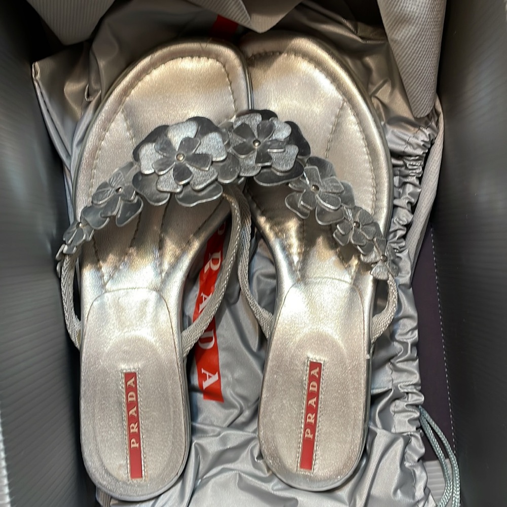 Prada Calzature Donna flower Easy kitten heel sandal